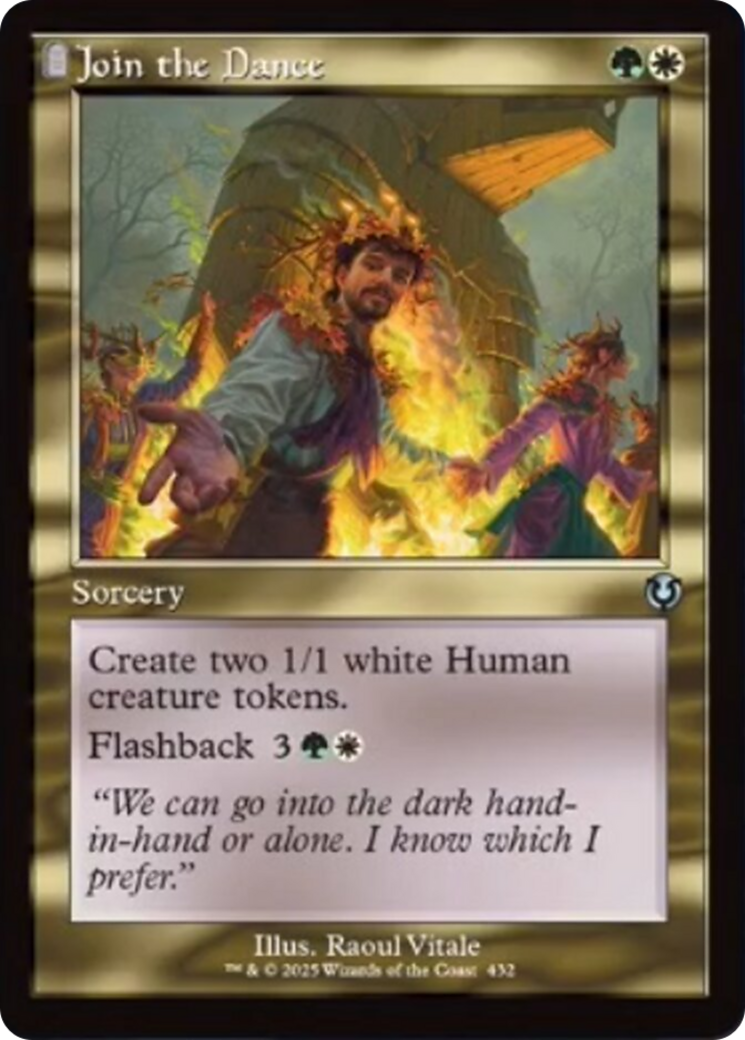 Join the Dance (Retro Frame) [Innistrad Remastered] | Cards and Coasters CA