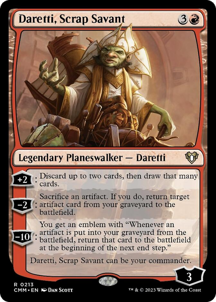 Daretti, Scrap Savant [Commander Masters] | Cards and Coasters CA