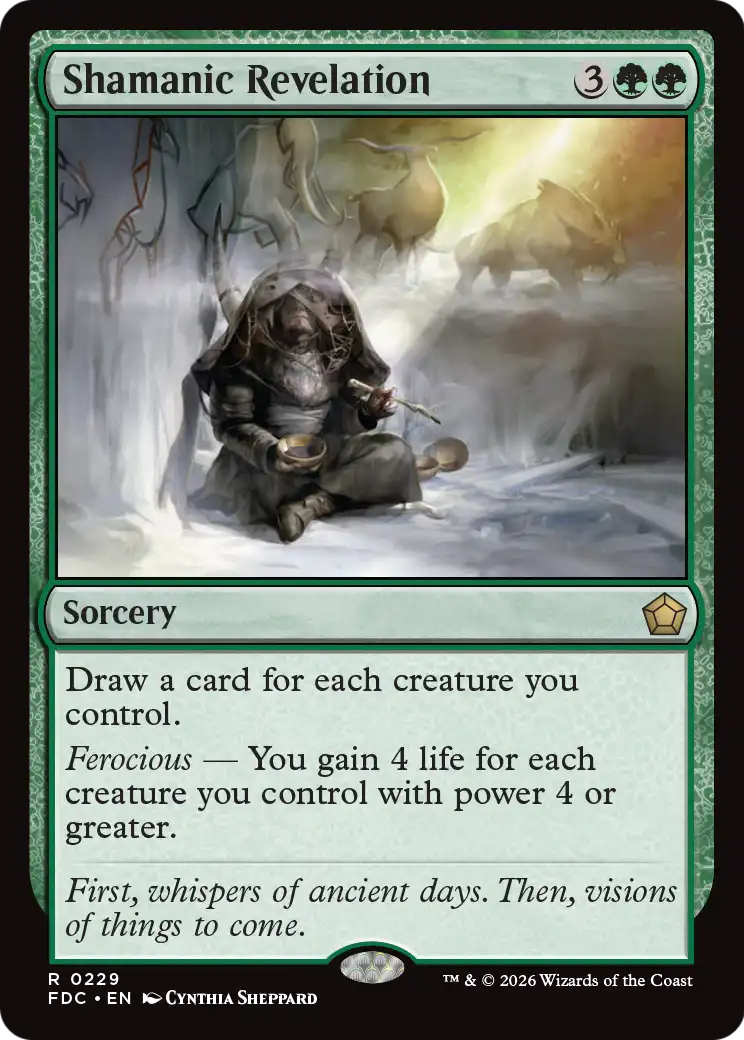 Shamanic Revelation [Foundations Commander] | Cards and Coasters CA