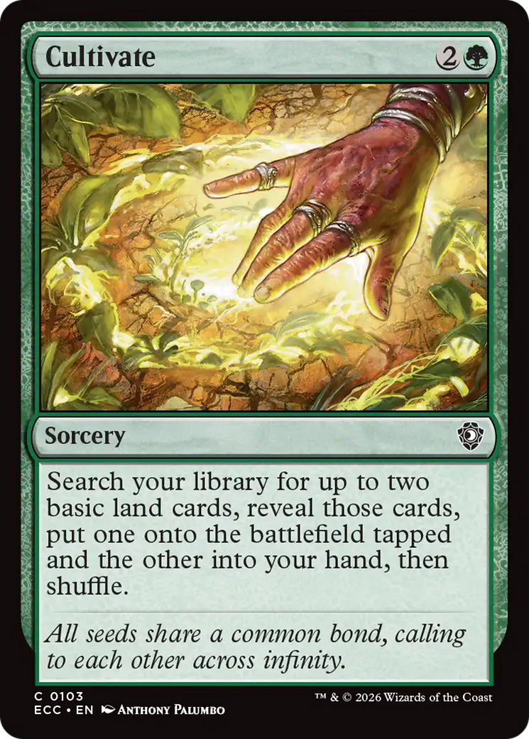 Cultivate [Lorwyn Eclipsed Commander] | Cards and Coasters CA