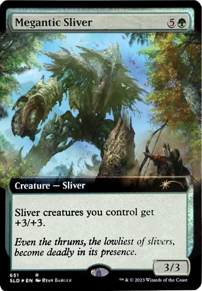 Megantic Sliver (Extended Art) [Secret Lair Drop Promos] | Cards and Coasters CA