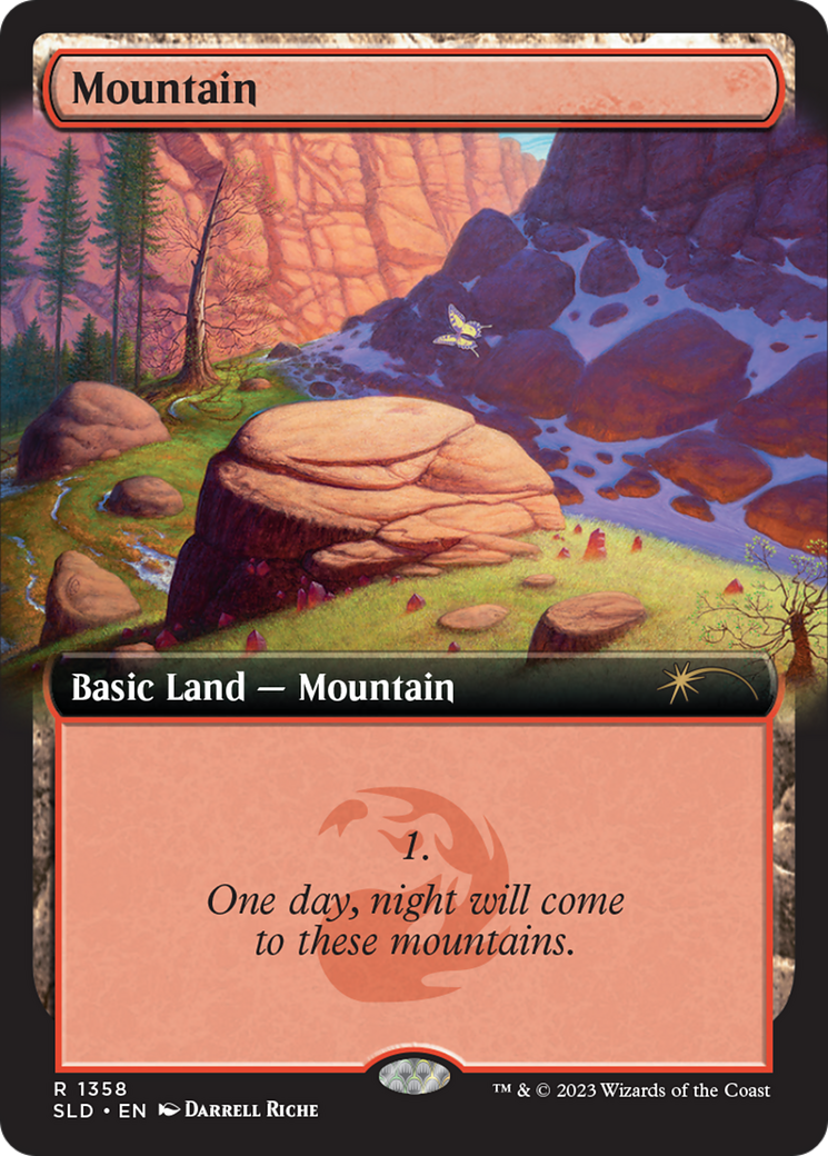 Mountain (1358) [Secret Lair Drop Series] | Cards and Coasters CA