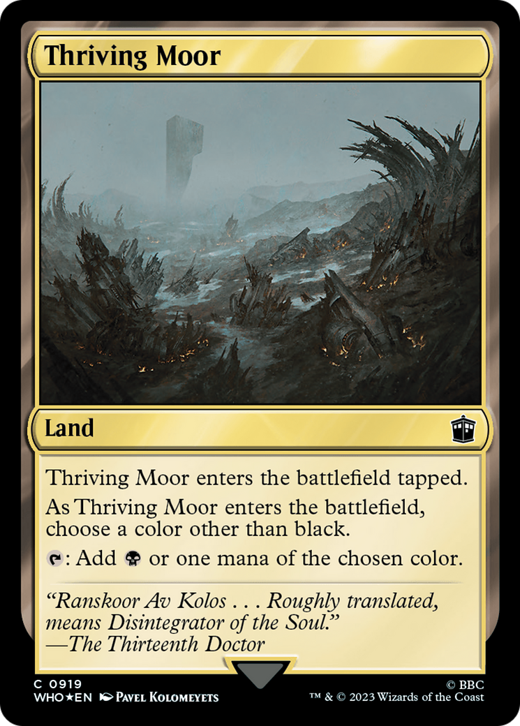 Thriving Moor (Surge Foil) [Doctor Who] | Cards and Coasters CA