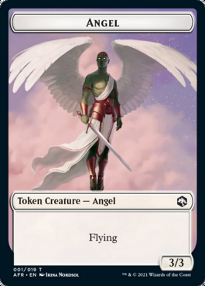 Angel Token [Dungeons & Dragons: Adventures in the Forgotten Realms Tokens] | Cards and Coasters CA