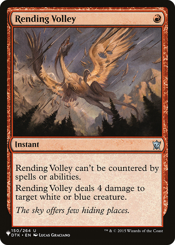 Rending Volley [The List Reprints] | Cards and Coasters CA