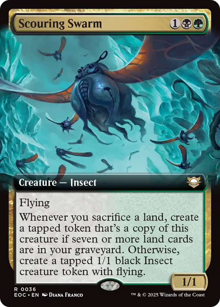 Scouring Swarm (Extended Art) [Edge of Eternities Commander] | Cards and Coasters CA