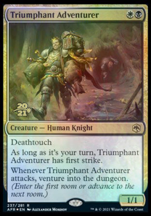 Triumphant Adventurer [Dungeons & Dragons: Adventures in the Forgotten Realms Prerelease Promos] | Cards and Coasters CA