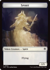 Goblin // Spirit Double-Sided Token [Reality Fracture Commander Tokens] | Cards and Coasters CA
