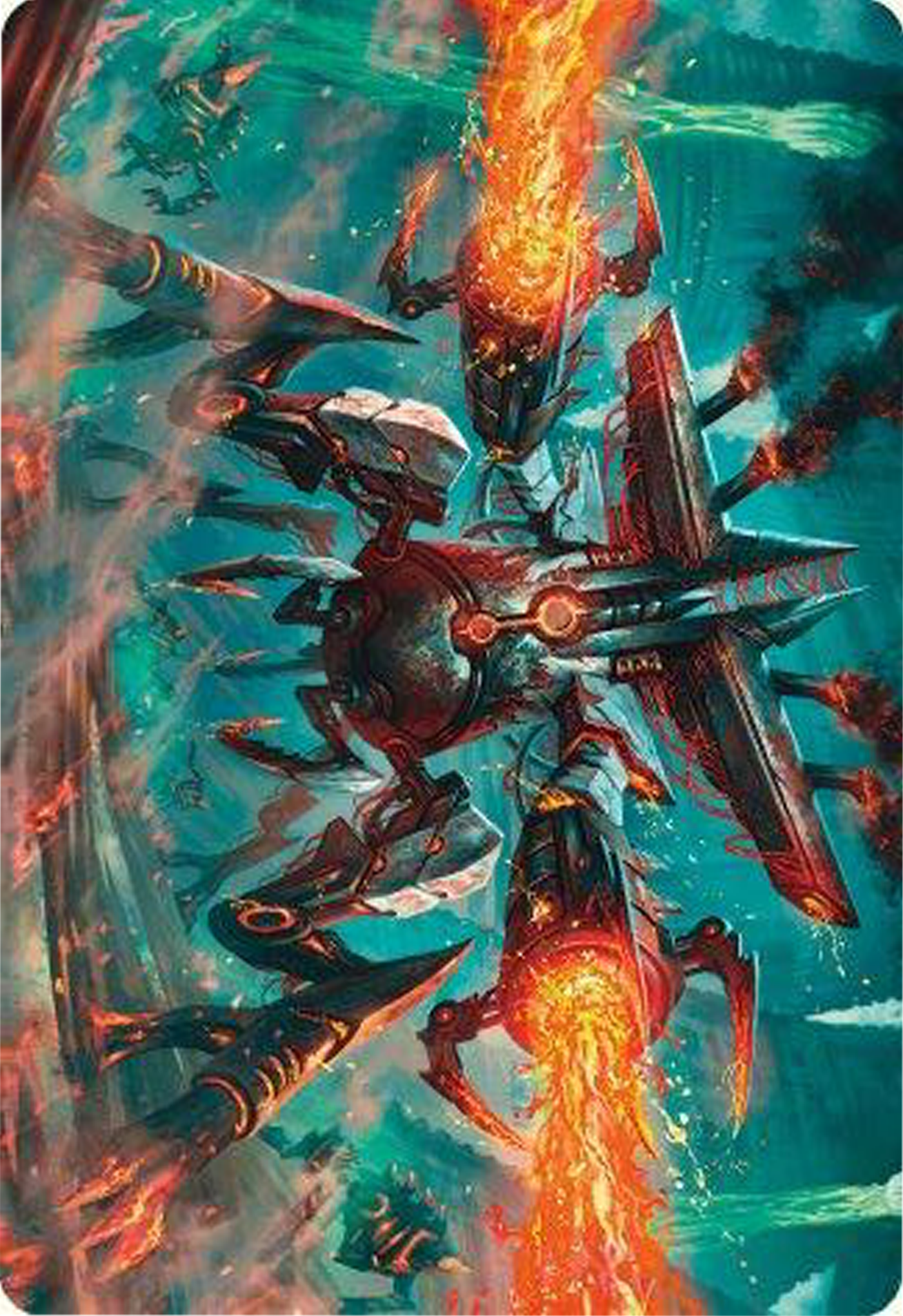 Exterminator Magmarch Art Card [Modern Horizons 3 Art Series] | Cards and Coasters CA