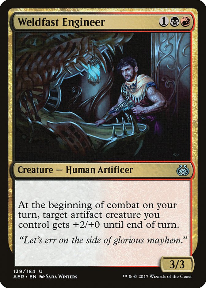 Weldfast Engineer [Aether Revolt] | Cards and Coasters CA