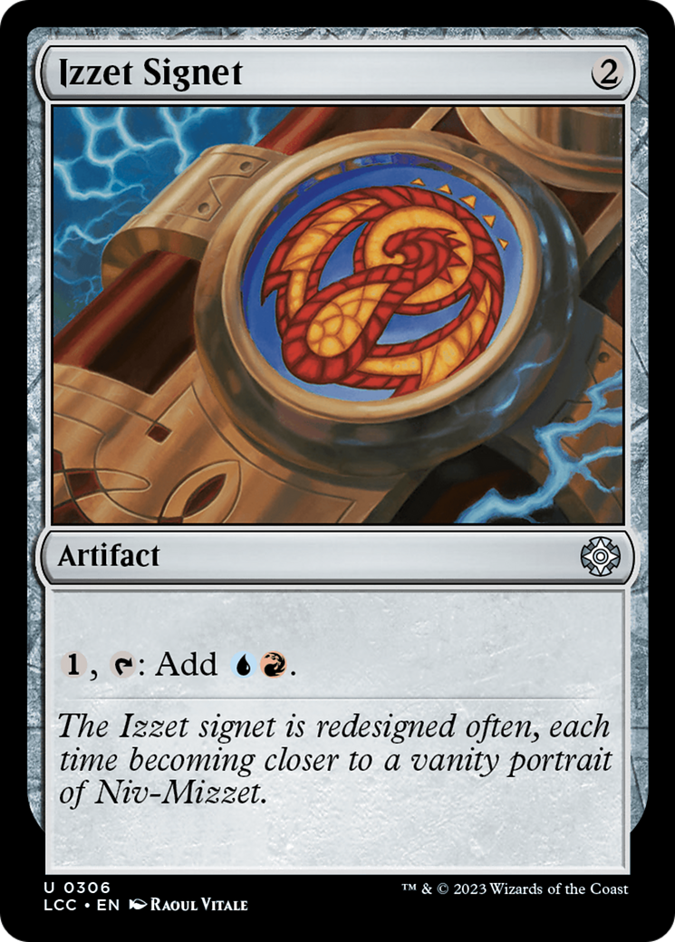 Izzet Signet [The Lost Caverns of Ixalan Commander] | Cards and Coasters CA