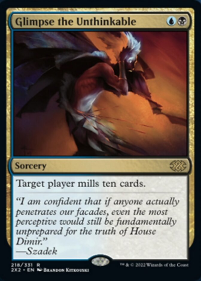 Glimpse the Unthinkable [Double Masters 2022] | Cards and Coasters CA