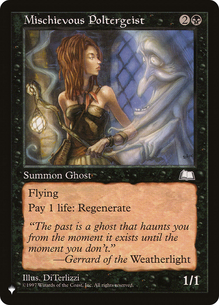 Mischievous Poltergeist [The List] | Cards and Coasters CA