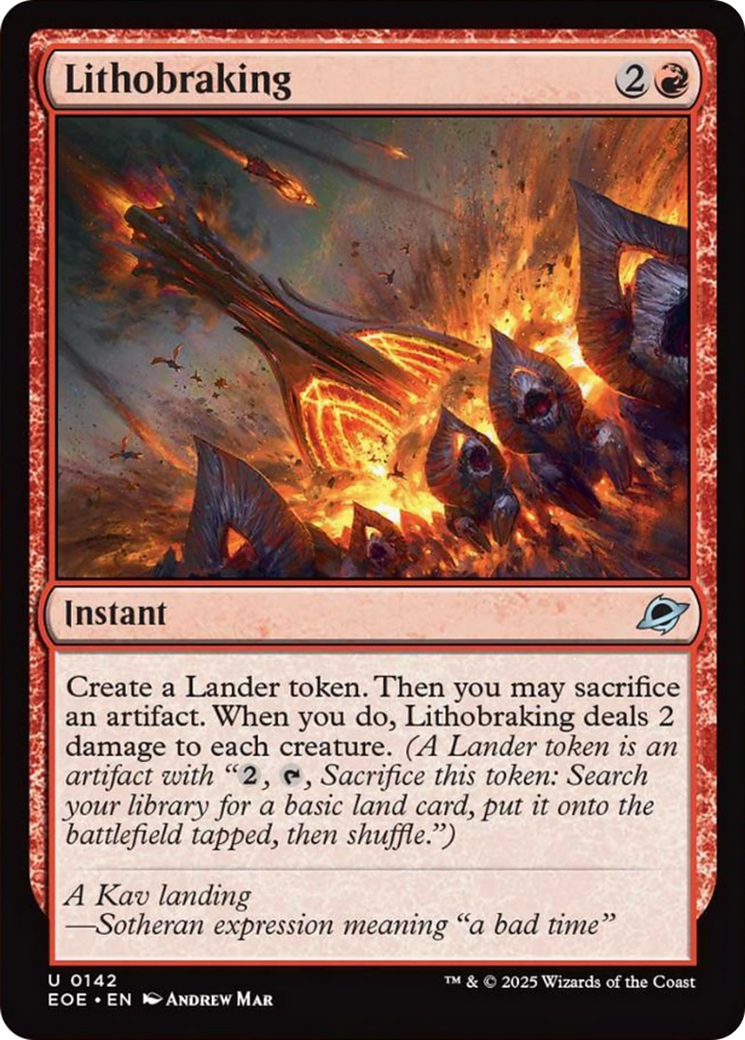 Lithobraking [Edge of Eternities] | Cards and Coasters CA