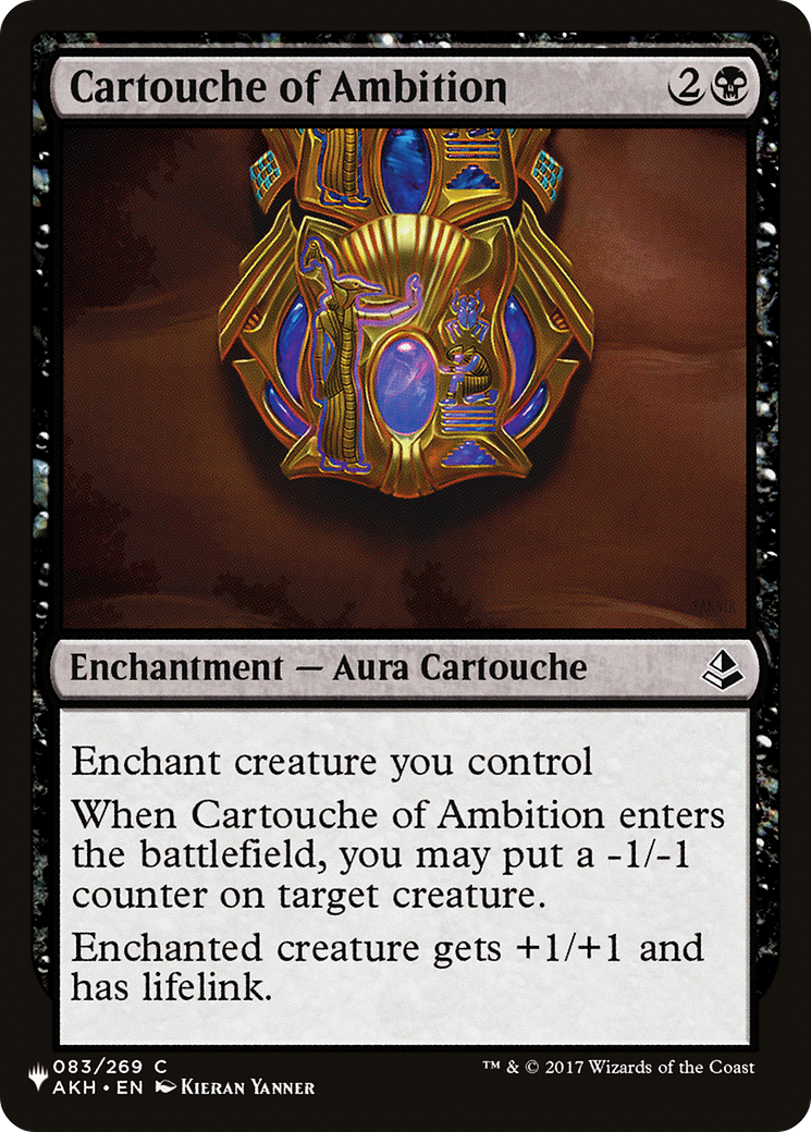 Cartouche of Ambition [The List Reprints] | Cards and Coasters CA