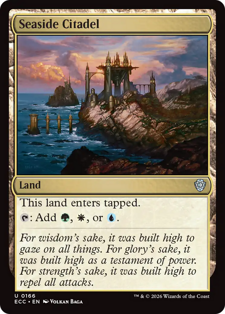 Seaside Citadel [Lorwyn Eclipsed Commander] | Cards and Coasters CA