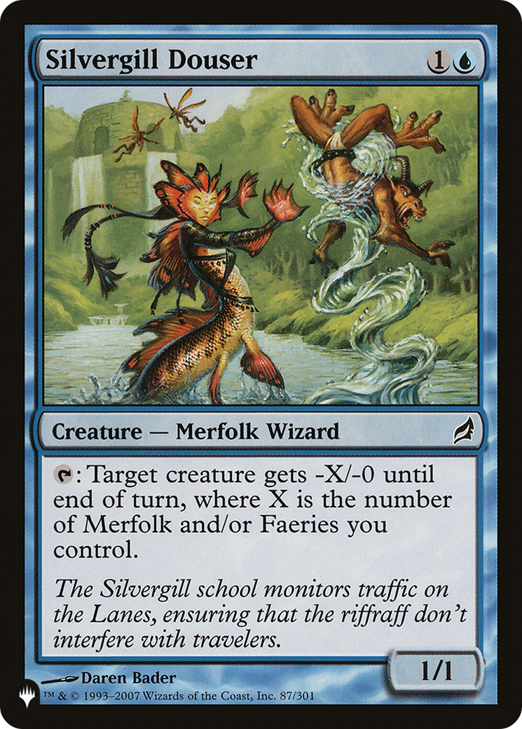Silvergill Douser [The List] | Cards and Coasters CA