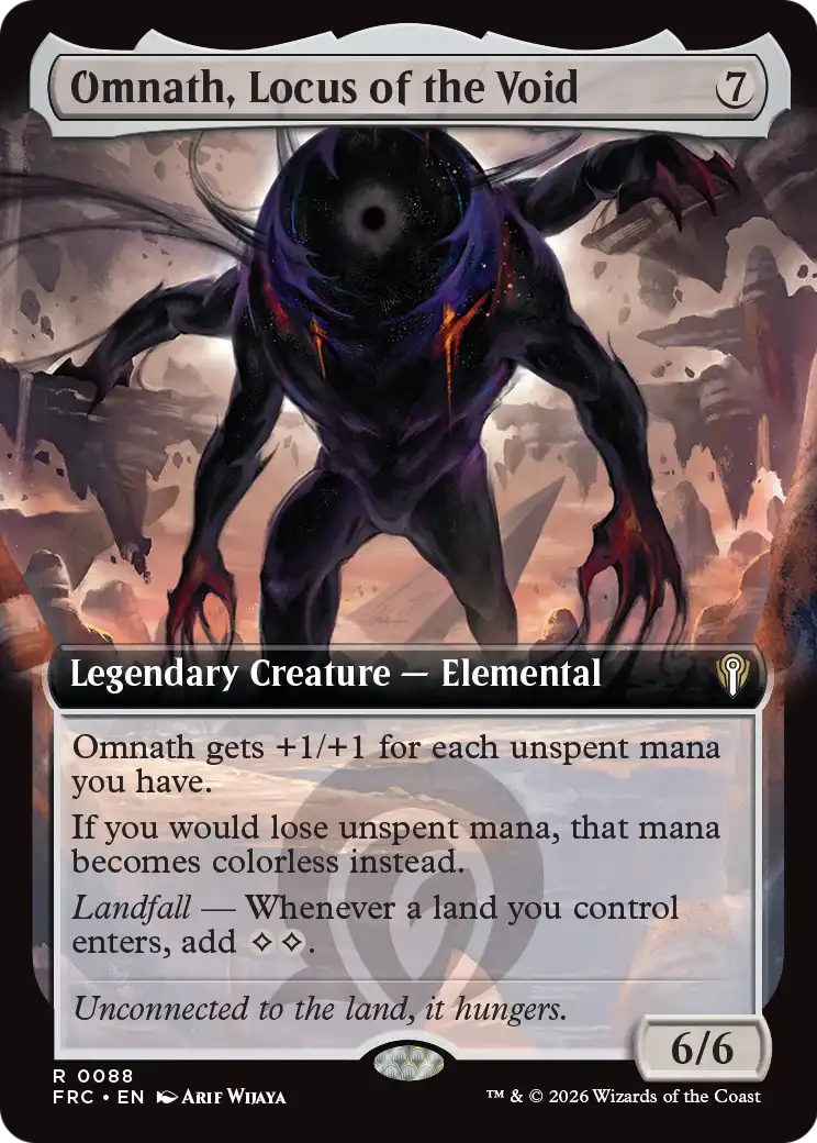 Omnath, Locus of the Void (Extended Art) [Reality Fracture Commander] | Cards and Coasters CA