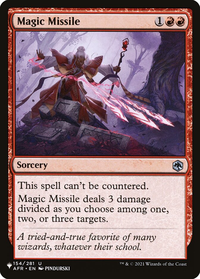 Magic Missile [The List] | Cards and Coasters CA