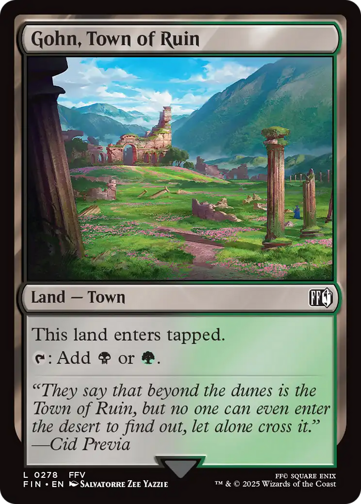 Gohn, Town of Ruin [FINAL FANTASY] | Cards and Coasters CA