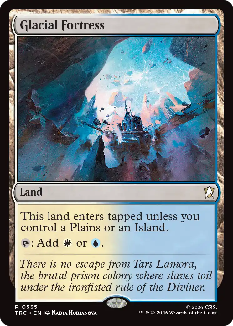 Glacial Fortress (Surge Foil) [Star Trek Commander] | Cards and Coasters CA
