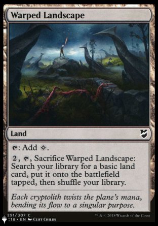 Warped Landscape [The List] | Cards and Coasters CA