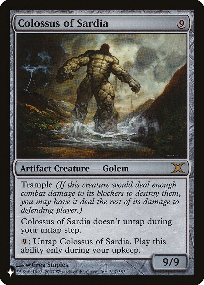 Colossus of Sardia [The List] | Cards and Coasters CA