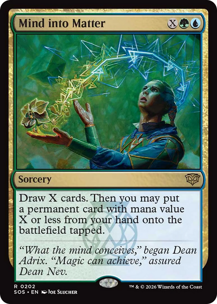 Mind into Matter [Secrets of Strixhaven] | Cards and Coasters CA
