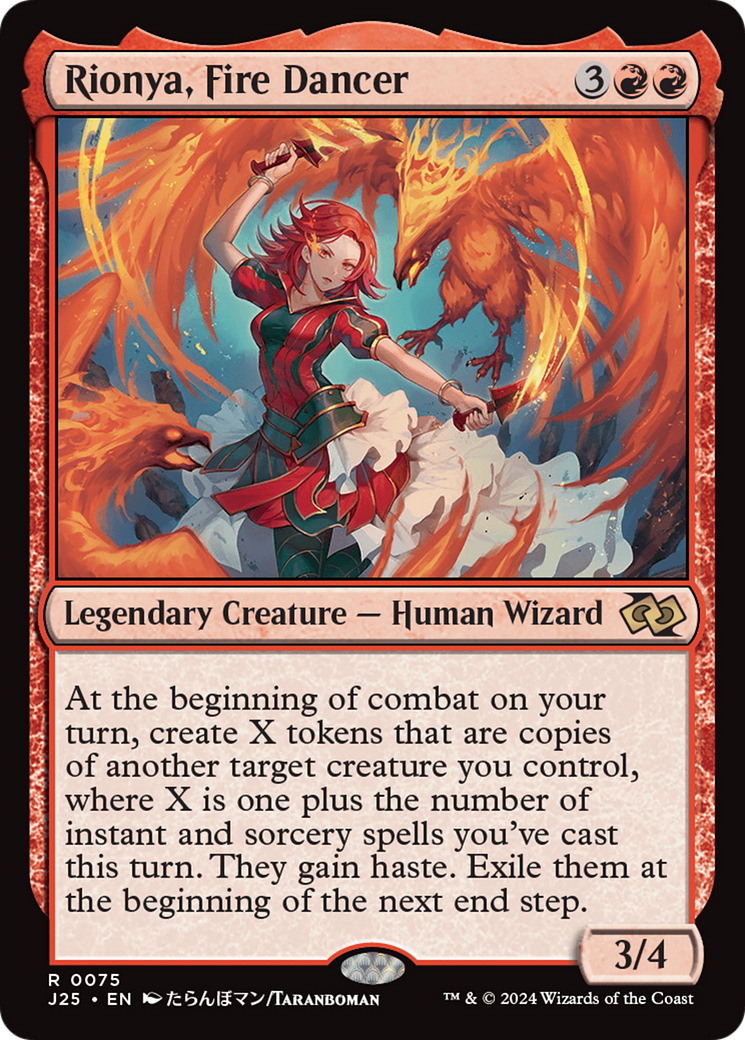 Rionya, Fire Dancer (Anime) [Foundations Jumpstart] | Cards and Coasters CA