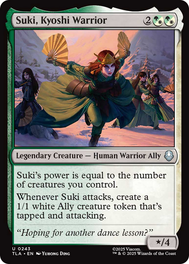 Suki, Kyoshi Warrior [Avatar: The Last Airbender] | Cards and Coasters CA