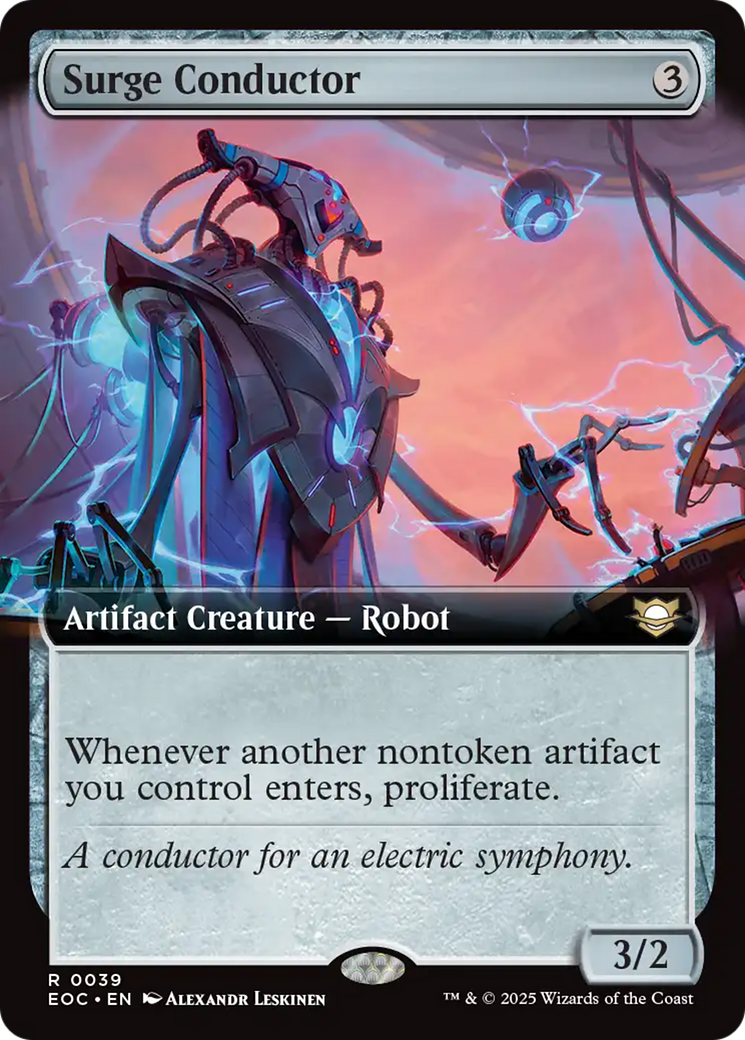 Surge Conductor (Extended Art) [Edge of Eternities Commander] | Cards and Coasters CA