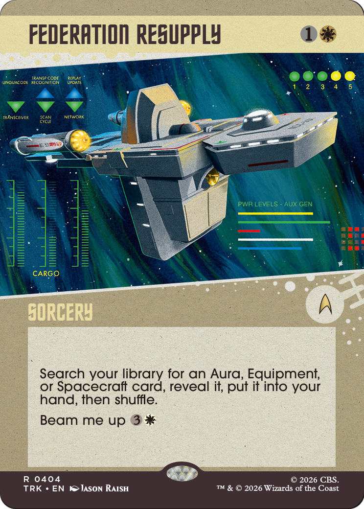 Federation Resupply (Showcase) [Star Trek] | Cards and Coasters CA