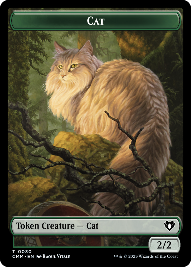 Cat Token (30) [Commander Masters Tokens] | Cards and Coasters CA