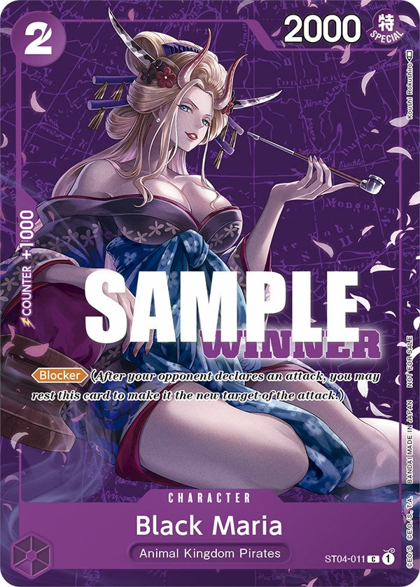 Black Maria (Tournament Pack Vol. 2) [Winner] [One Piece Promotion Cards] | Cards and Coasters CA