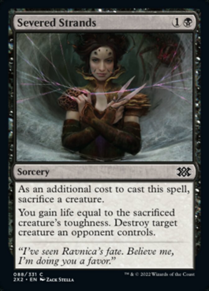 Severed Strands [Double Masters 2022] | Cards and Coasters CA
