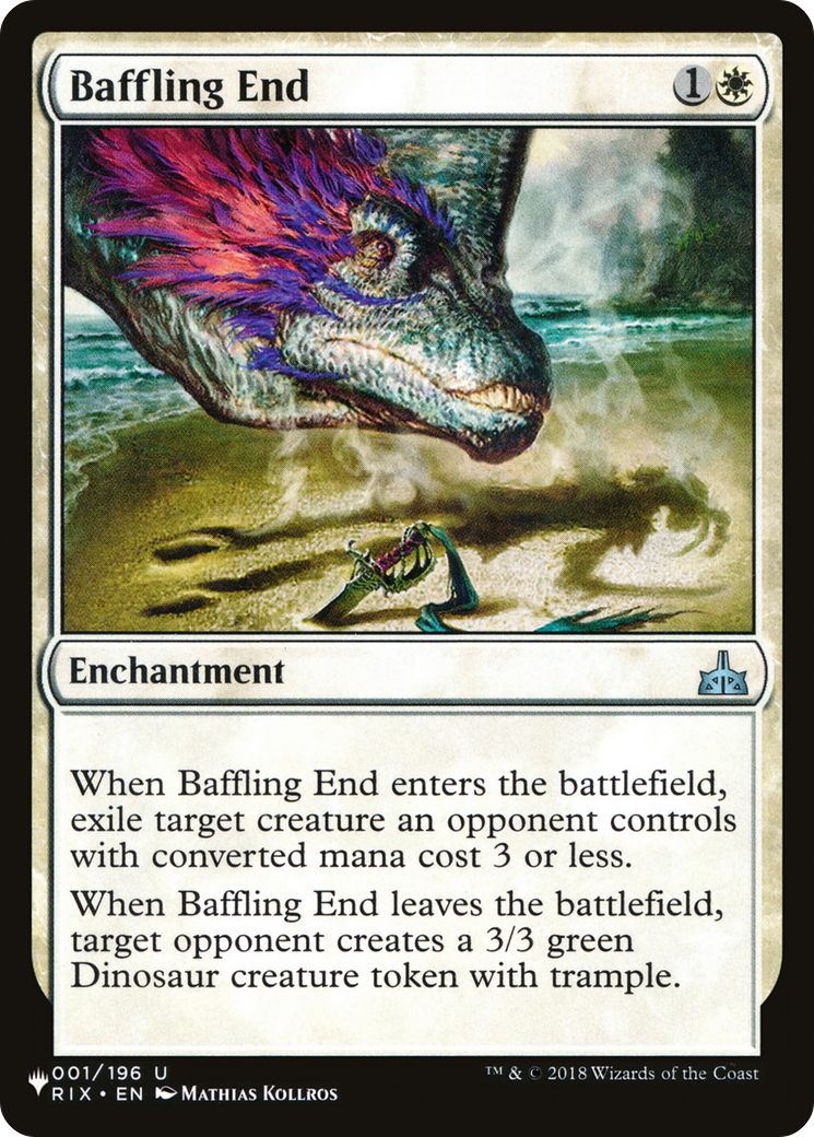 Baffling End [The List Reprints] | Cards and Coasters CA