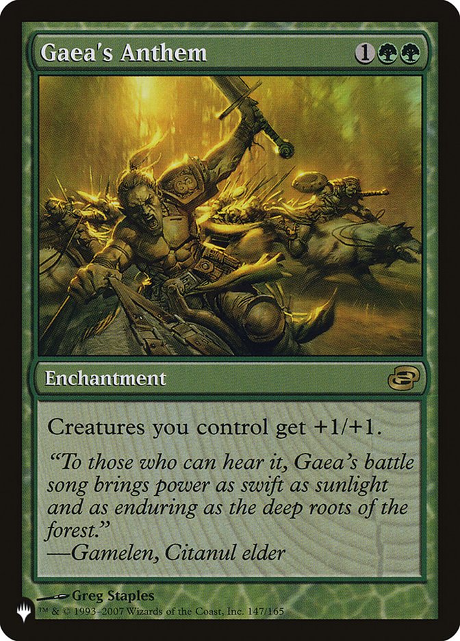 Gaea's Anthem [The List] | Cards and Coasters CA