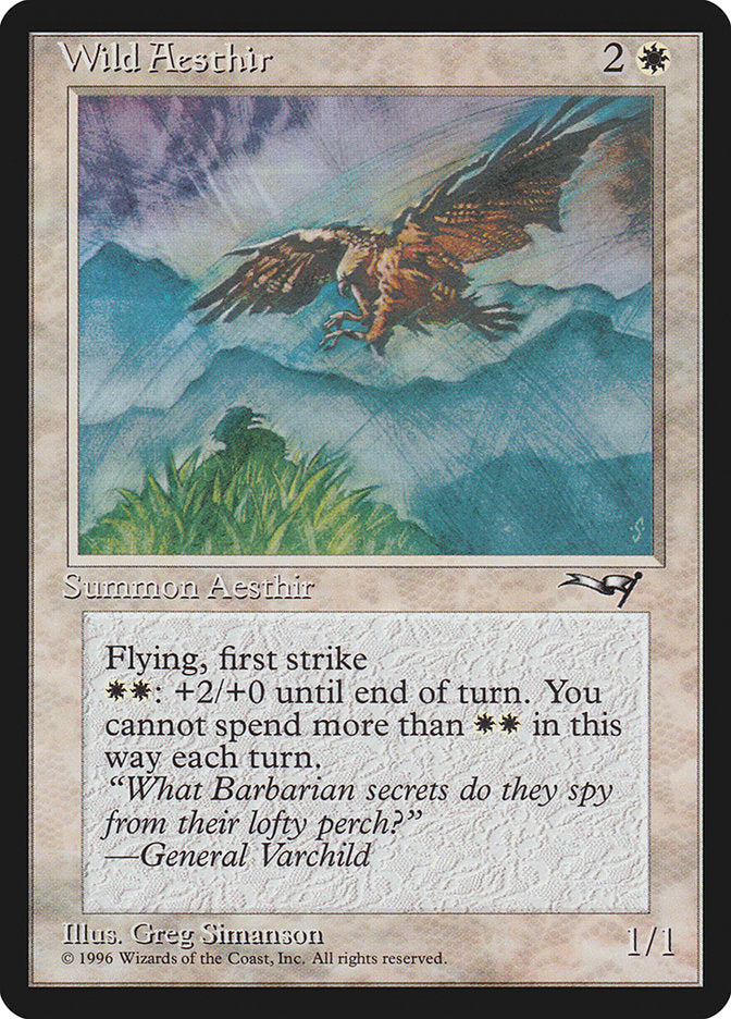 Wild Aesthir (Mountain Background) [Alliances] | Cards and Coasters CA