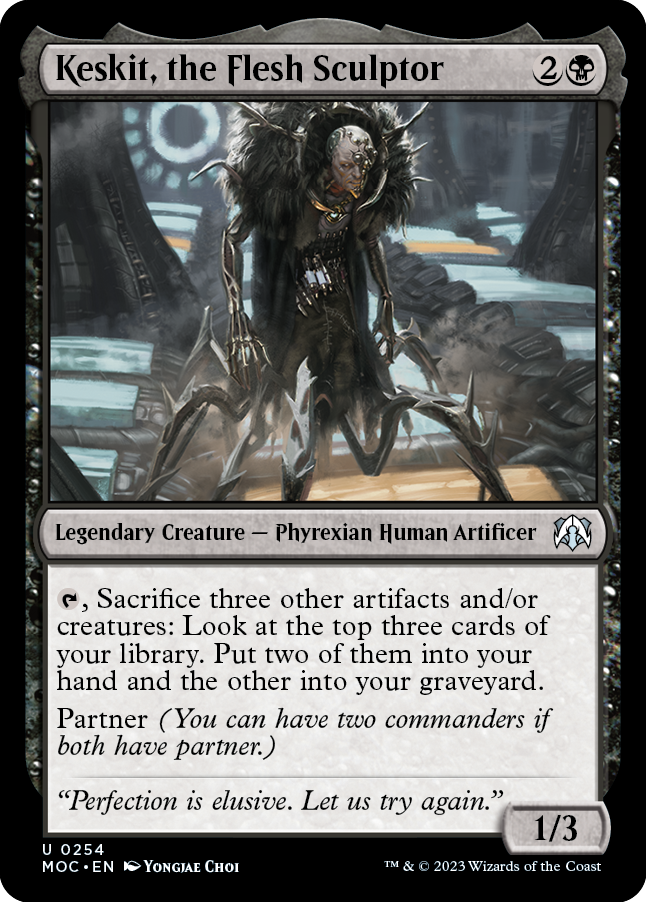 Keskit, the Flesh Sculptor [March of the Machine Commander] | Cards and Coasters CA