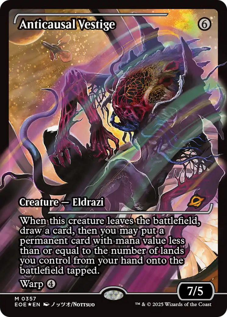 Anticausal Vestige (Showcase) [Edge of Eternities] | Cards and Coasters CA