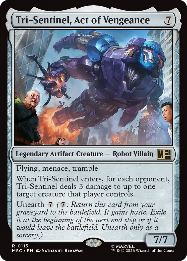 Tri-Sentinel, Act of Vengeance [Marvel Super Heroes Commander] | Cards and Coasters CA