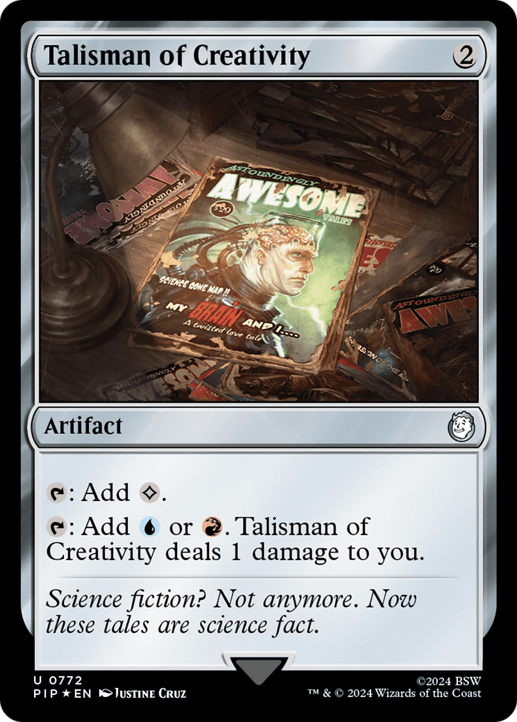 Talisman of Creativity (Surge Foil) [Fallout] | Cards and Coasters CA