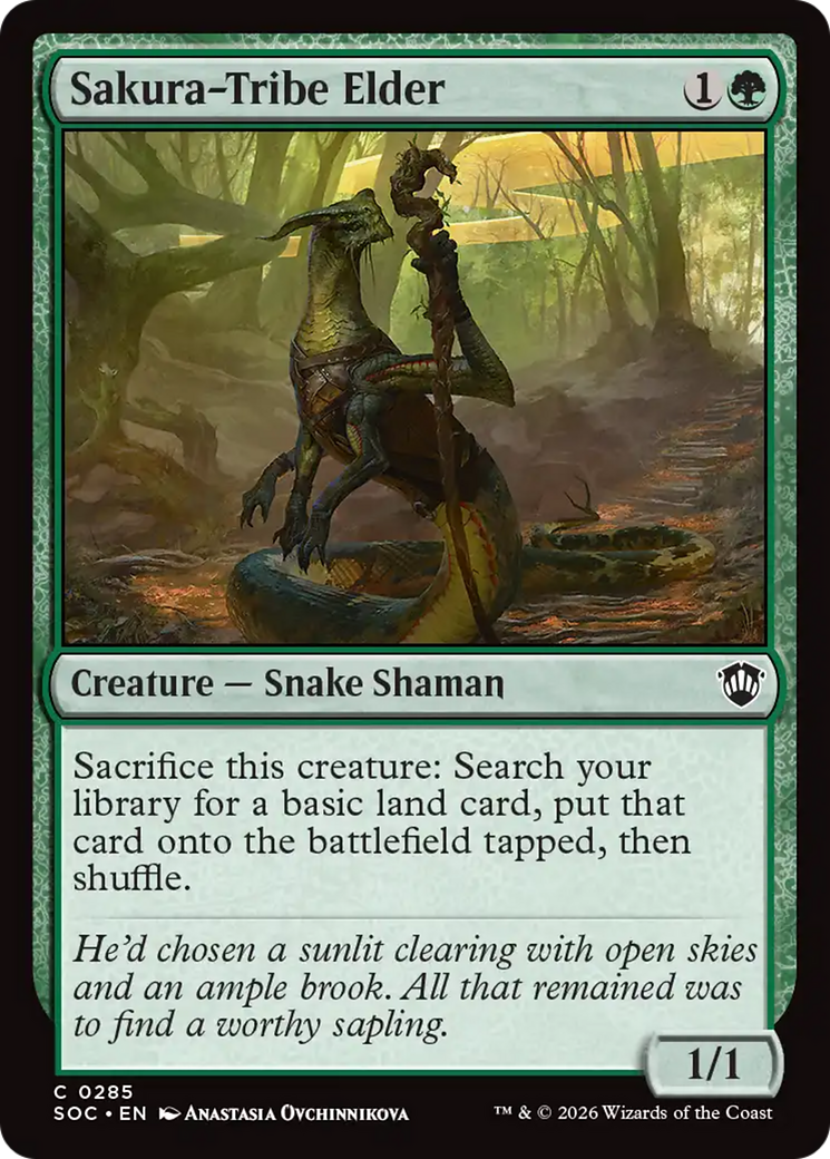 Sakura-Tribe Elder [Secrets of Strixhaven Commander] | Cards and Coasters CA