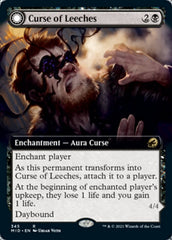 Curse of Leeches // Leeching Lurker (Extended Art) [Innistrad: Midnight Hunt] | Cards and Coasters CA
