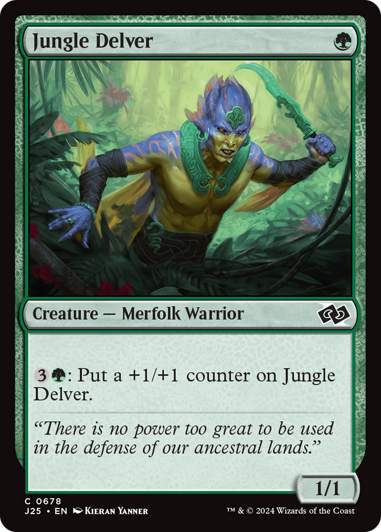 Jungle Delver [Foundations Jumpstart] | Cards and Coasters CA