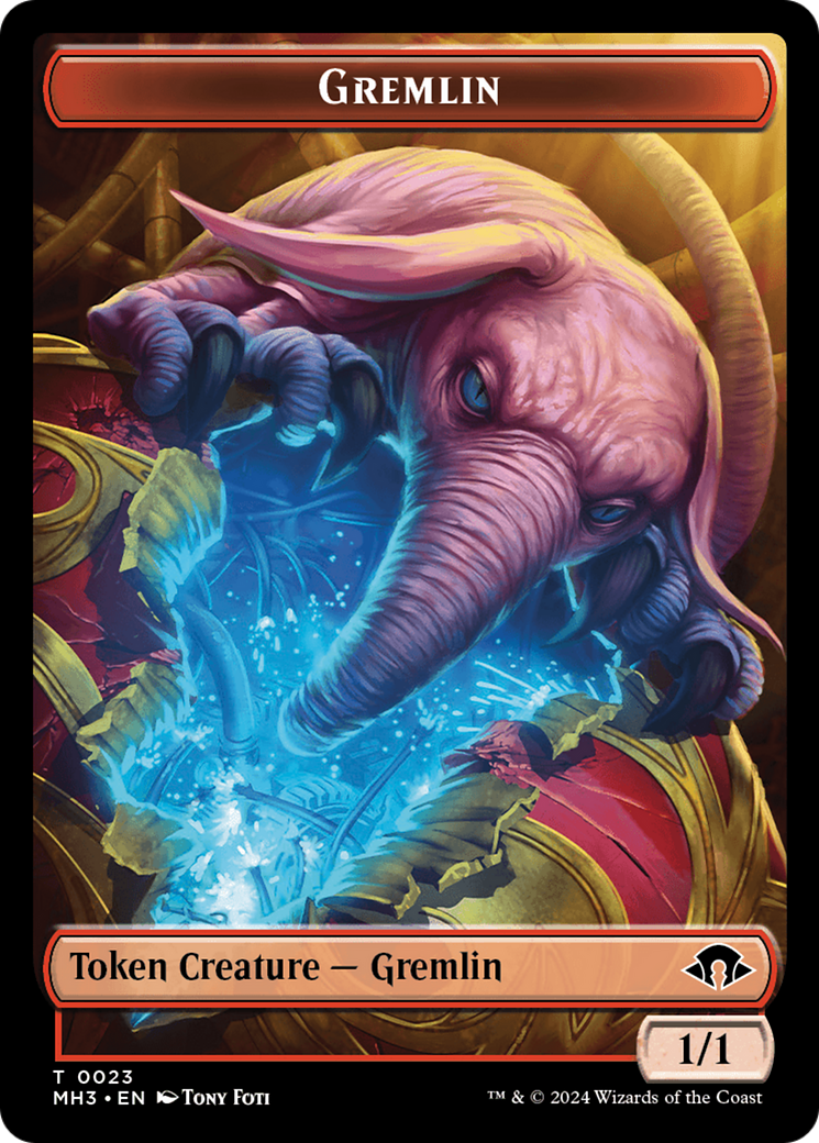 Gremlin Token [Modern Horizons 3 Tokens] | Cards and Coasters CA