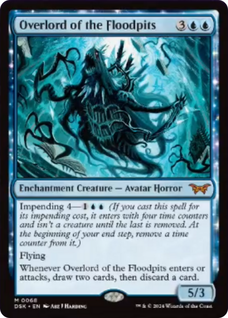 Overlord of the Floodpits [Duskmourn: House of Horror] | Cards and Coasters CA