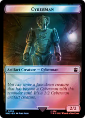 Copy // Cyberman Double-Sided Token (Surge Foil) [Doctor Who Tokens] | Cards and Coasters CA