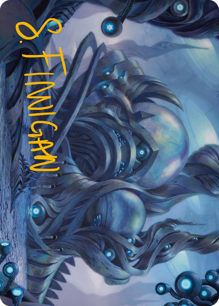 The Surgical Bay Art Card (Gold-Stamped Signature) [Phyrexia: All Will Be One Art Series] | Cards and Coasters CA
