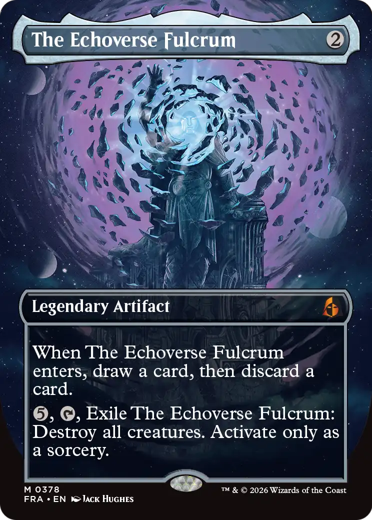 The Echoverse Fulcrum (Borderless) [Reality Fracture] | Cards and Coasters CA